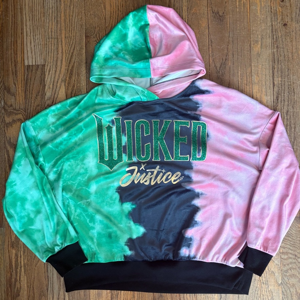 Wicked x Justice Collab Girls Hoodie - Size XL (16/18)